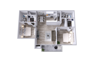 B1 | 2 Bed | 2 Bath 3074 floor plan